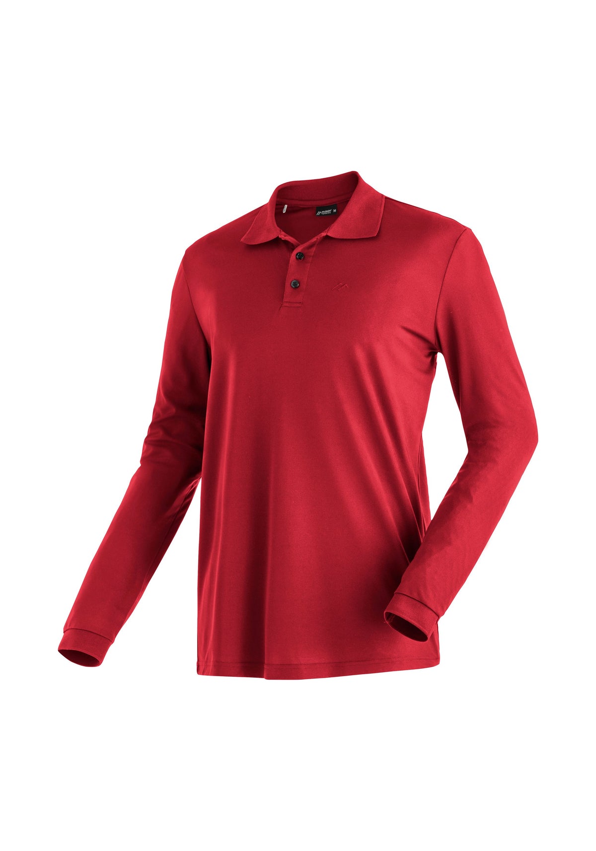 Maier Sports Ulrich L/S Poloshirt Herren salsa