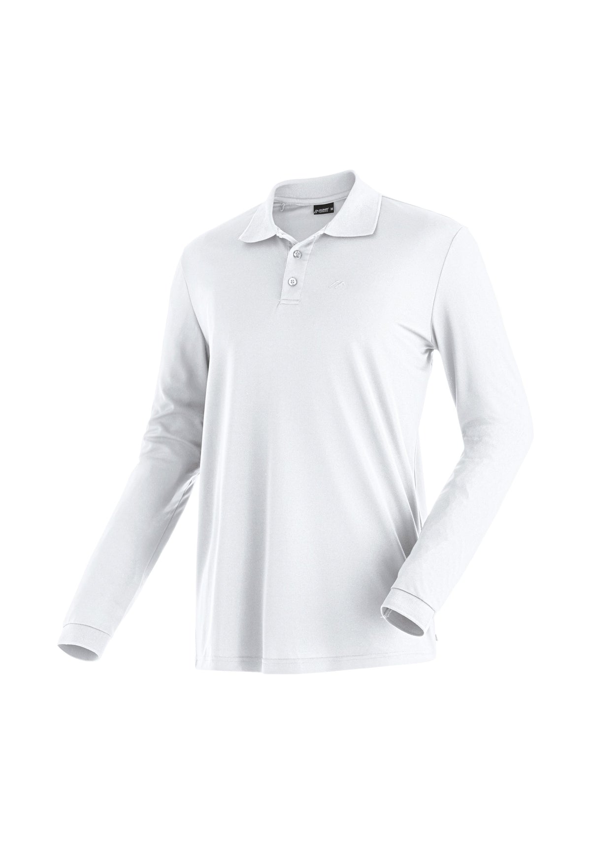 Maier Sports Ulrich L/S Poloshirt Herren white