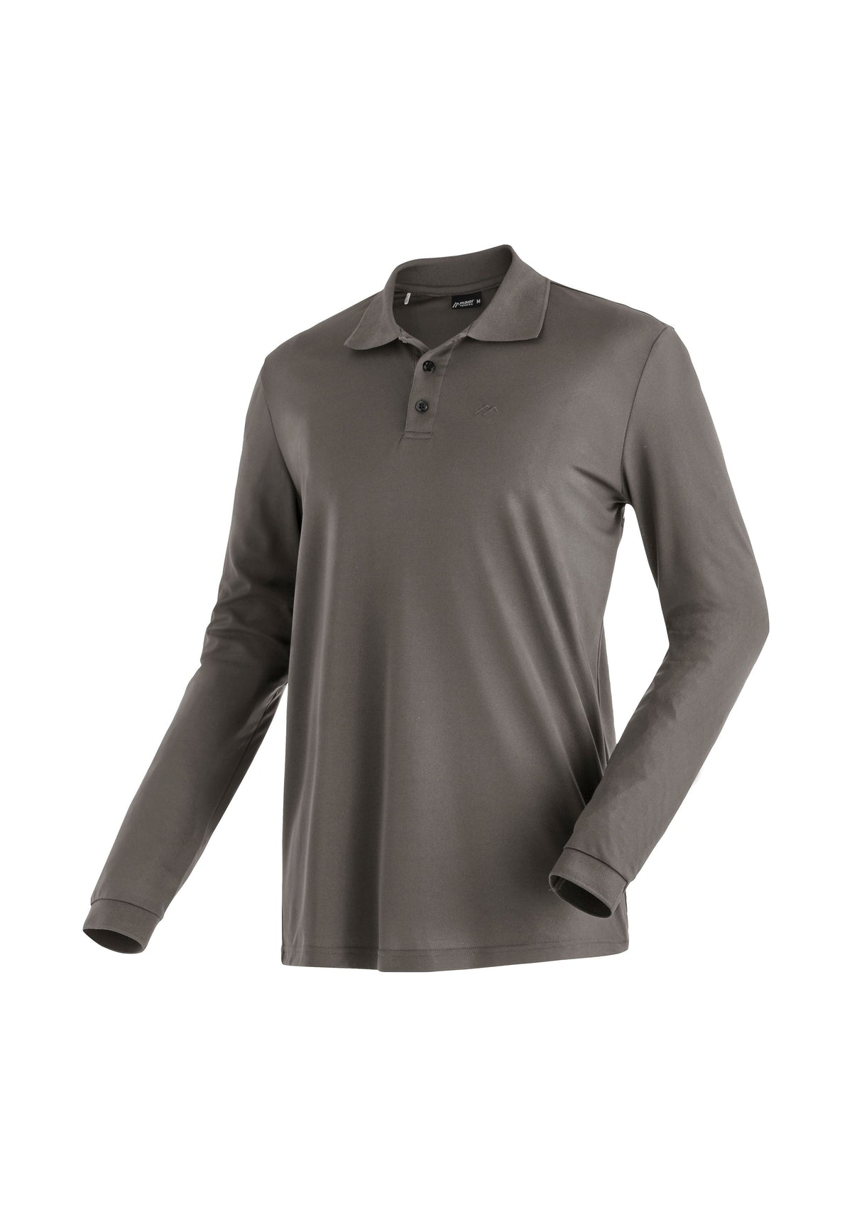 Maier Sports Ulrich L/S Poloshirt Herren teak