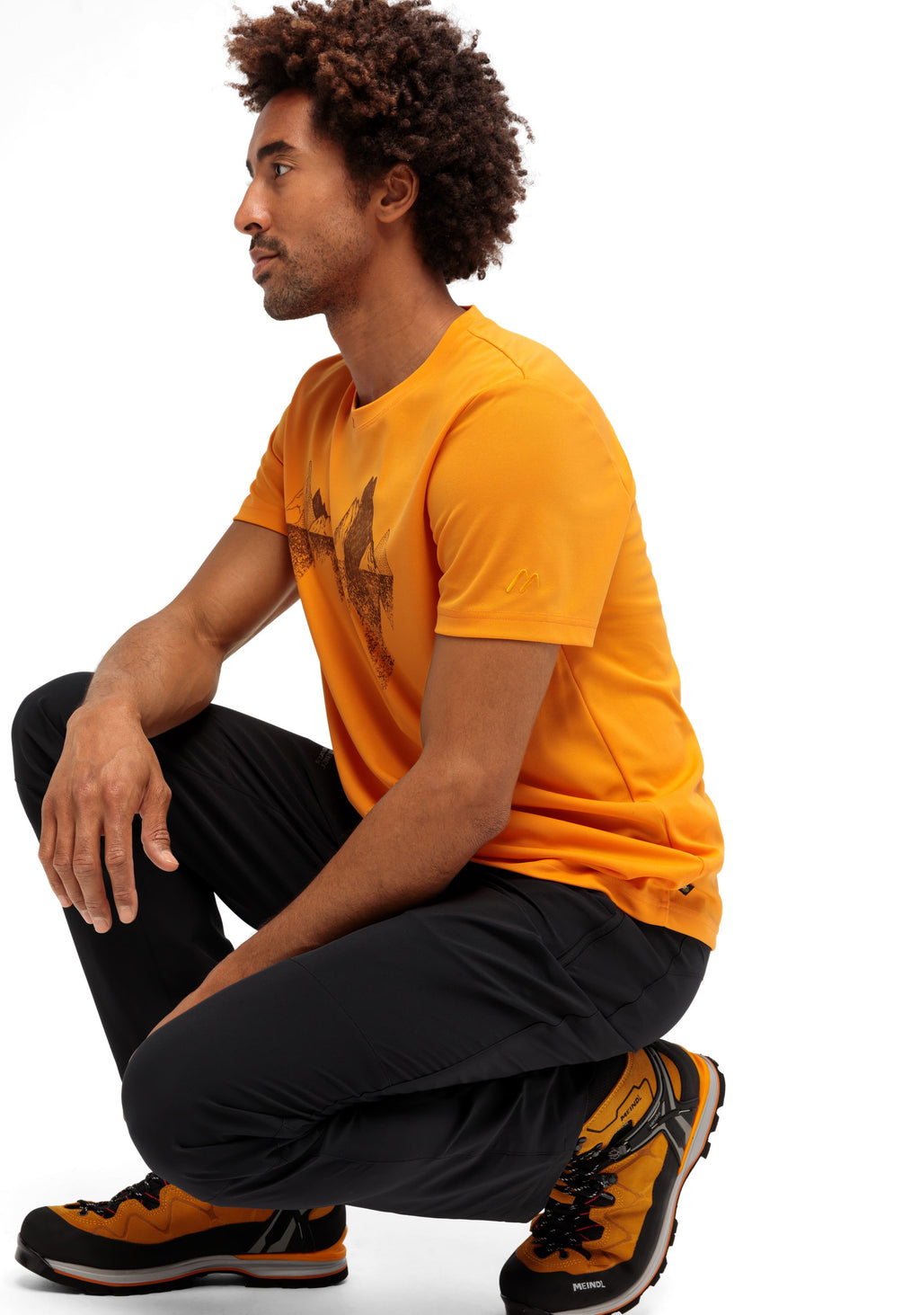 Maier Sports Tilia Pique M Funktionsshirt Herren orange glow - 2