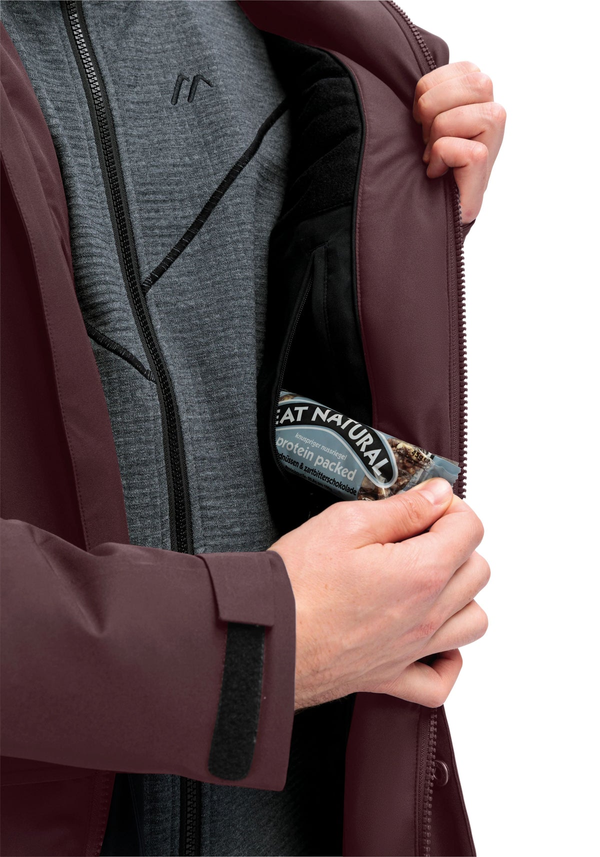 Maier Sports Peyor long Outdoorjacke Herren black/graphite - 2