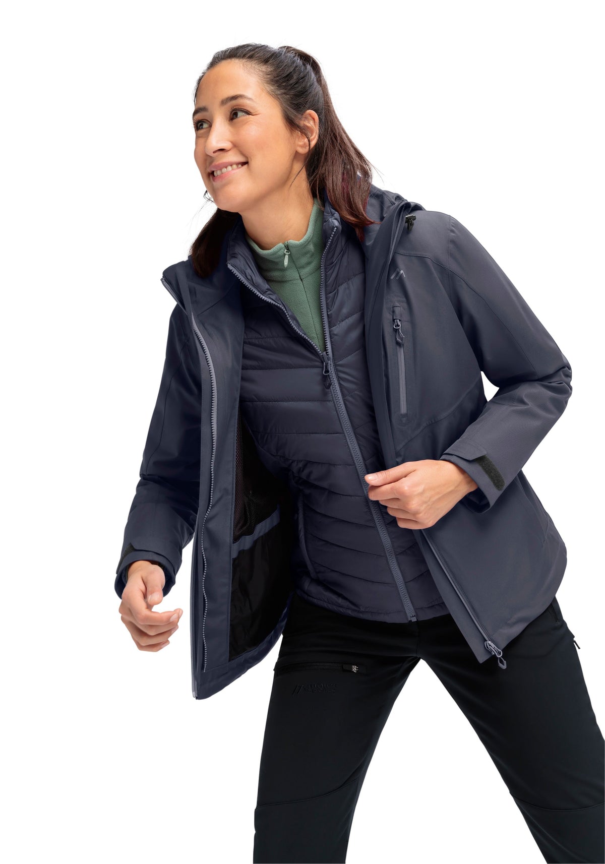 Maier Sports Lisbon 3in1 3-in-1 Jacke Damen night sky - 4