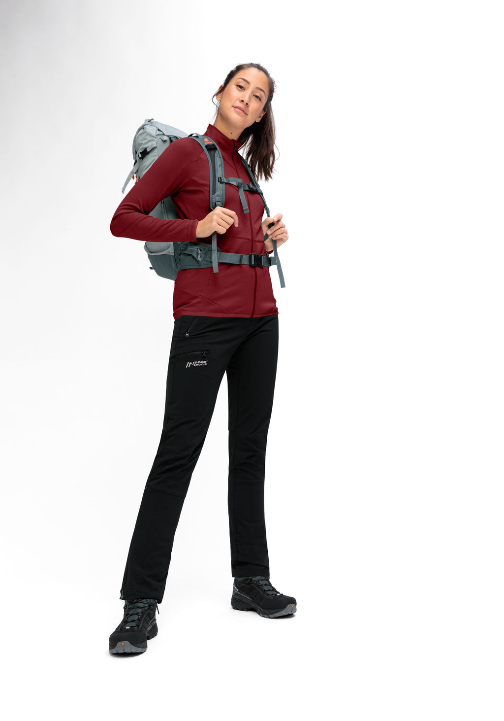 Maier Sports Sinaia W Midlayer Damen sun-dried tomato - 6