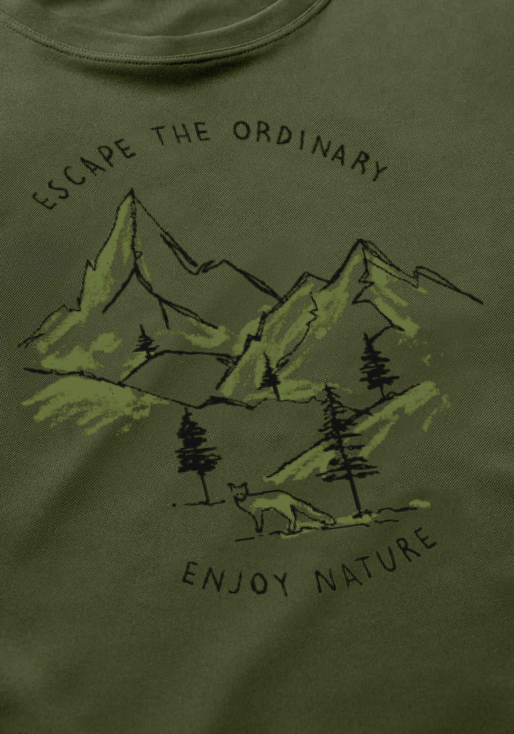 Maier Sports Dieter Print  – green goose