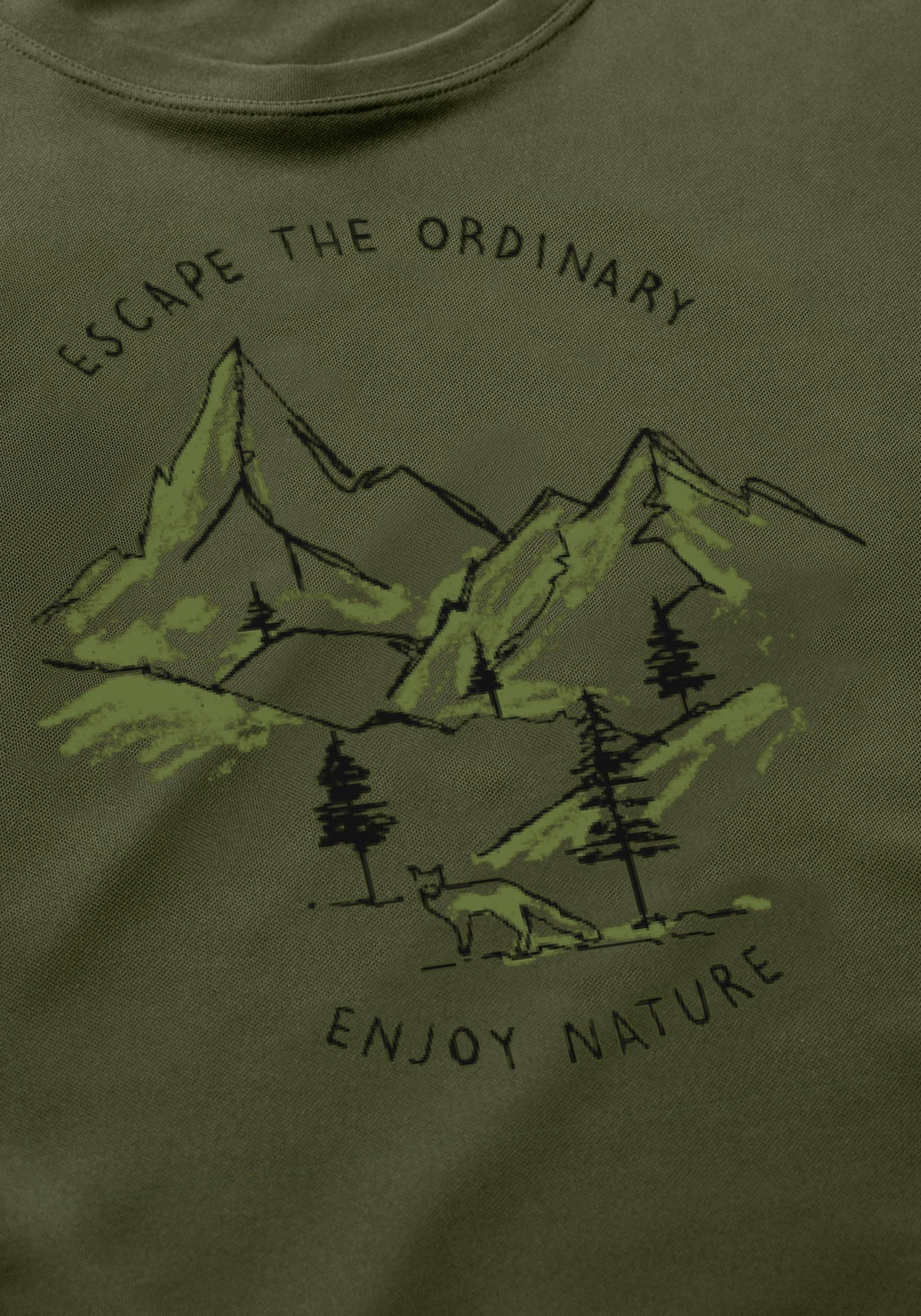 Maier Sports Dieter Print  – green goose