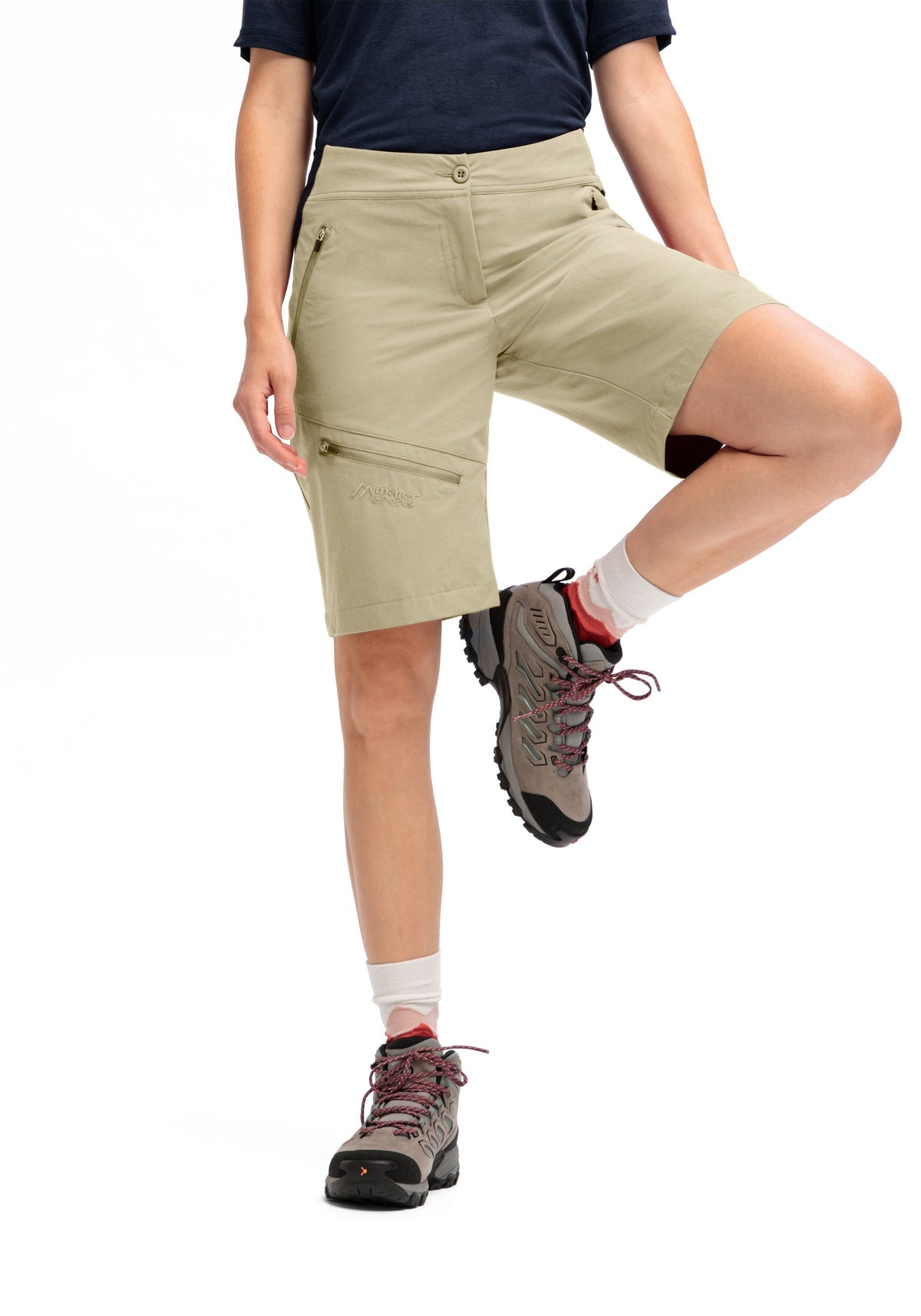 Maier Sports Inara Short Vario  – brown rice