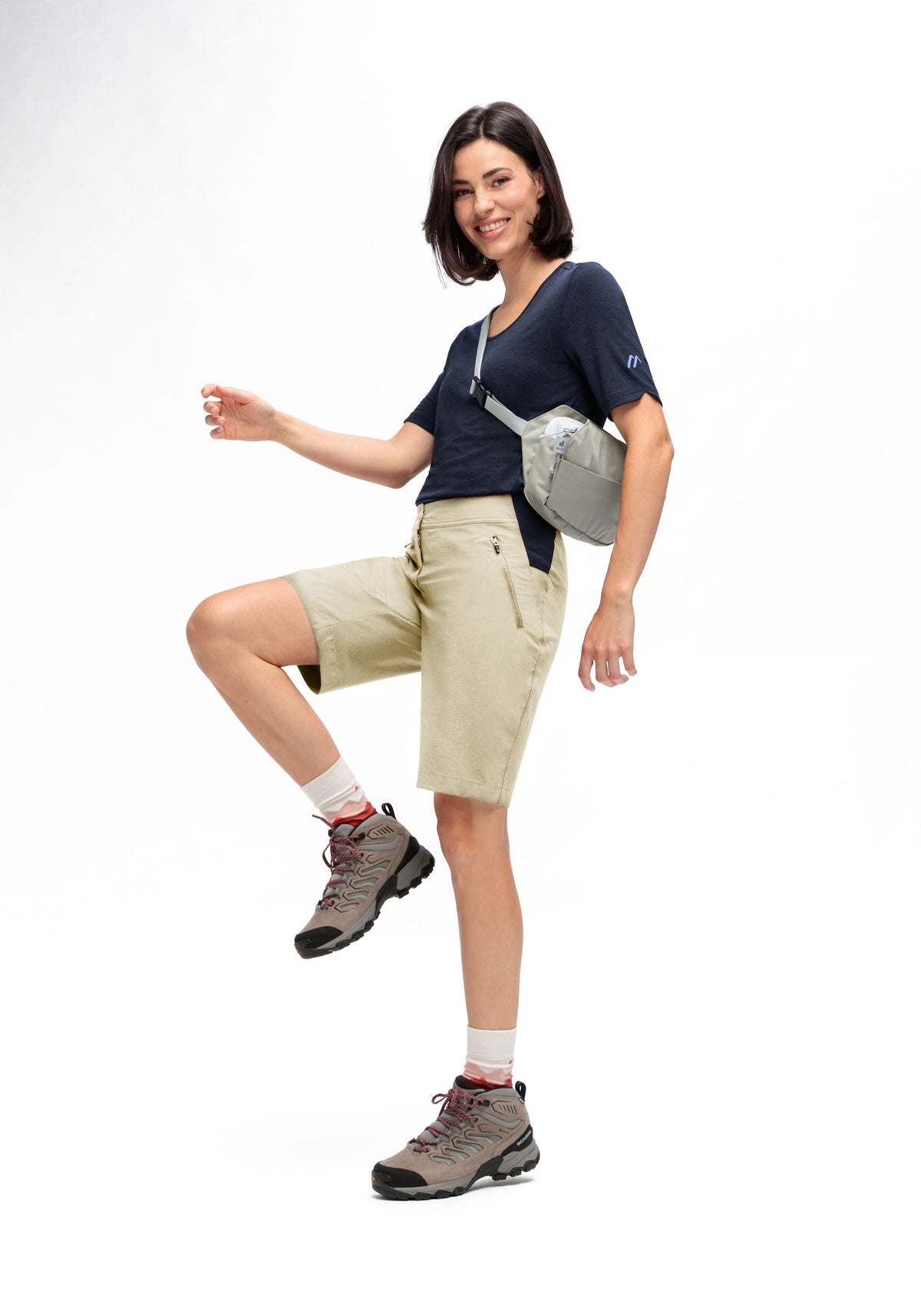 Maier Sports Inara Short Vario  – brown rice