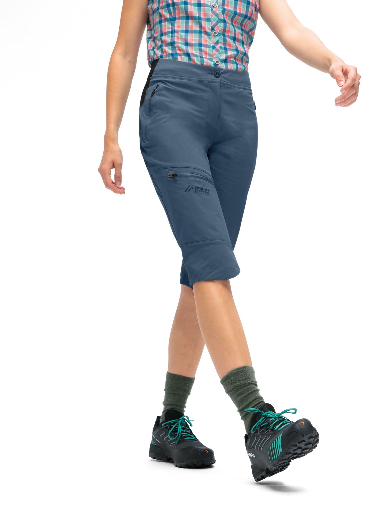Maier Sports Inara slim Capri Vario  – ensign blue
