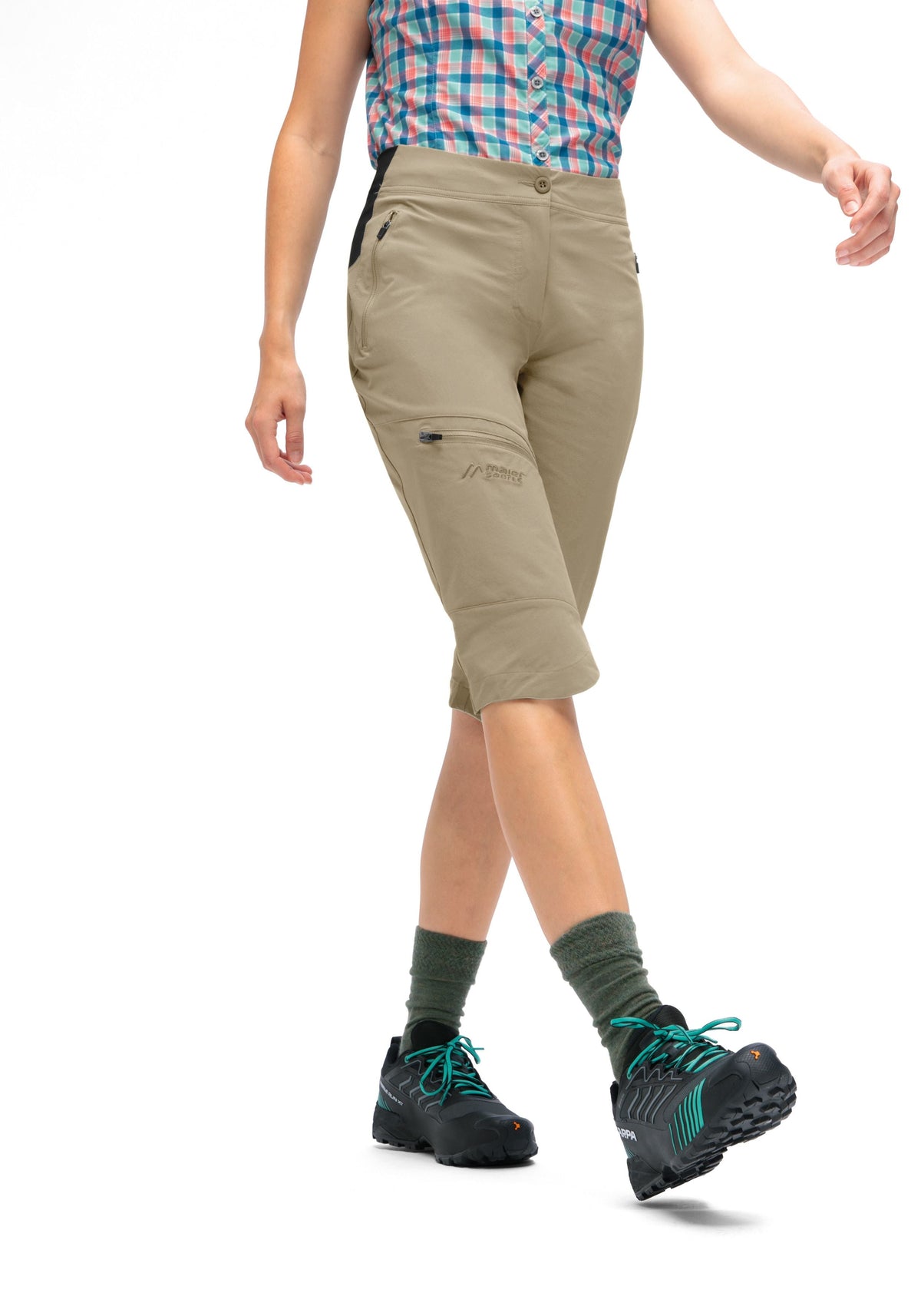 Maier Sports Inara slim Capri Vario  – coriander