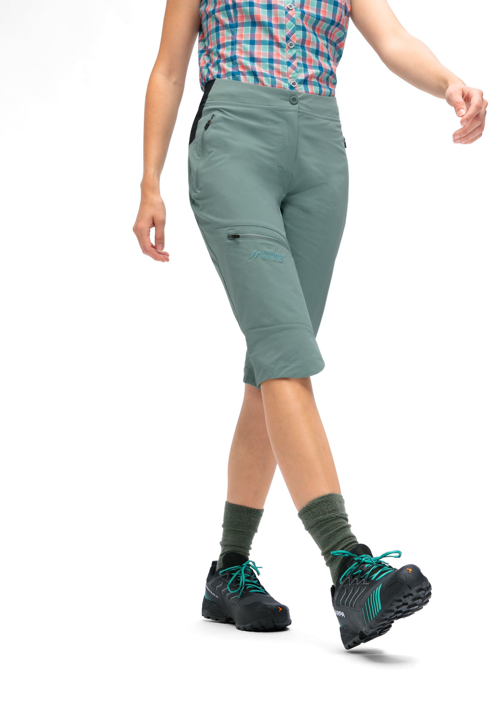 Maier Sports Inara slim Capri Vario  – province blue