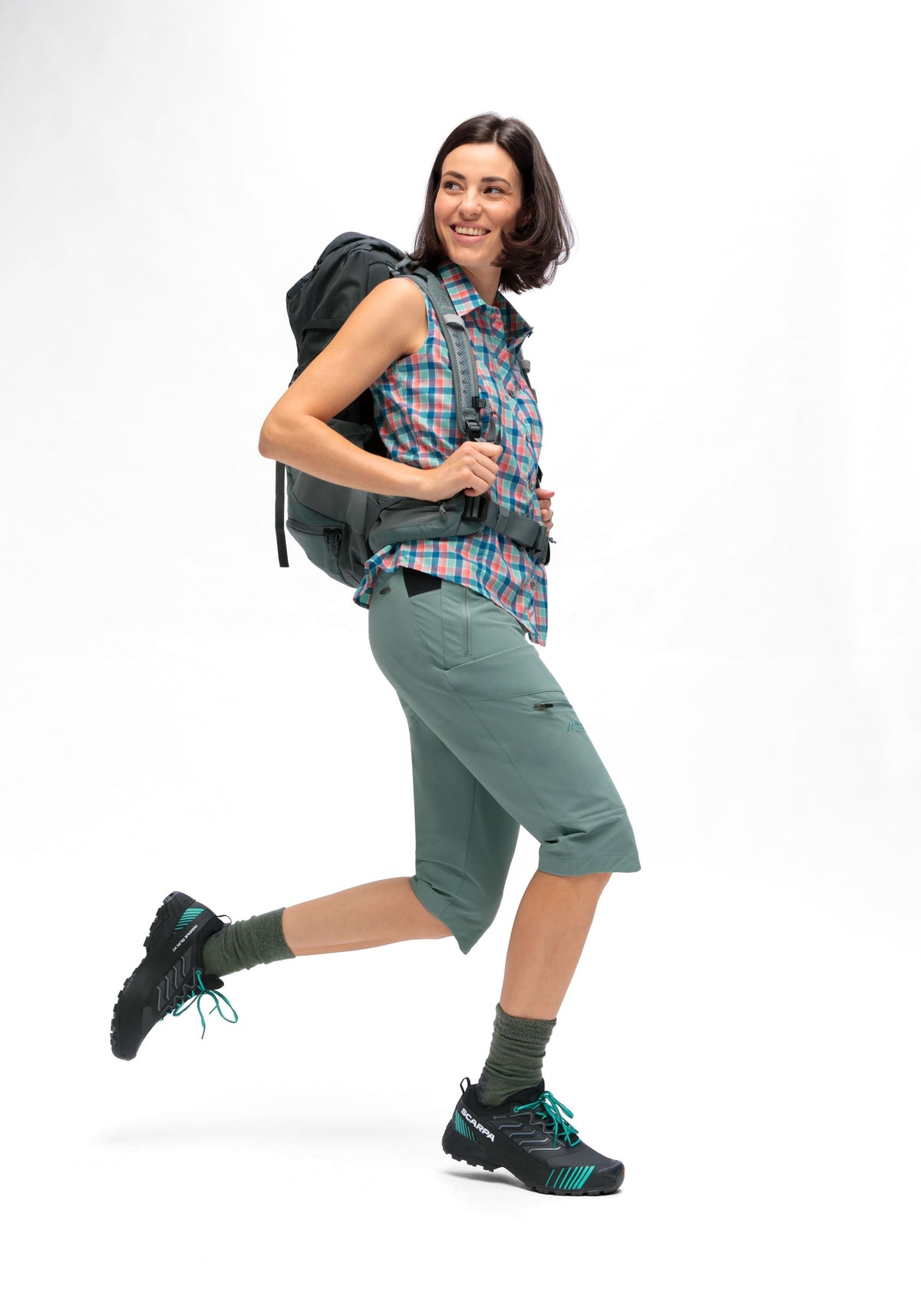 Maier Sports Inara slim Capri Vario  – province blue