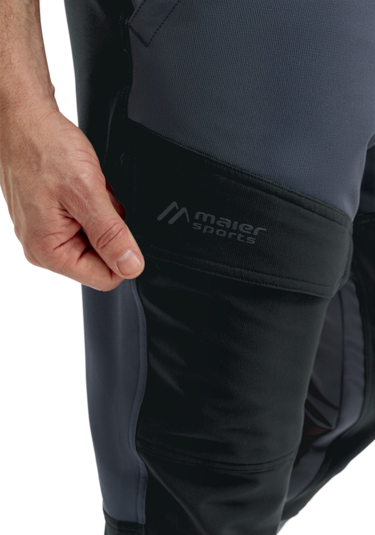 Maier Sports Fleeceflex M Outdoorhose Herren graphite / black - 2