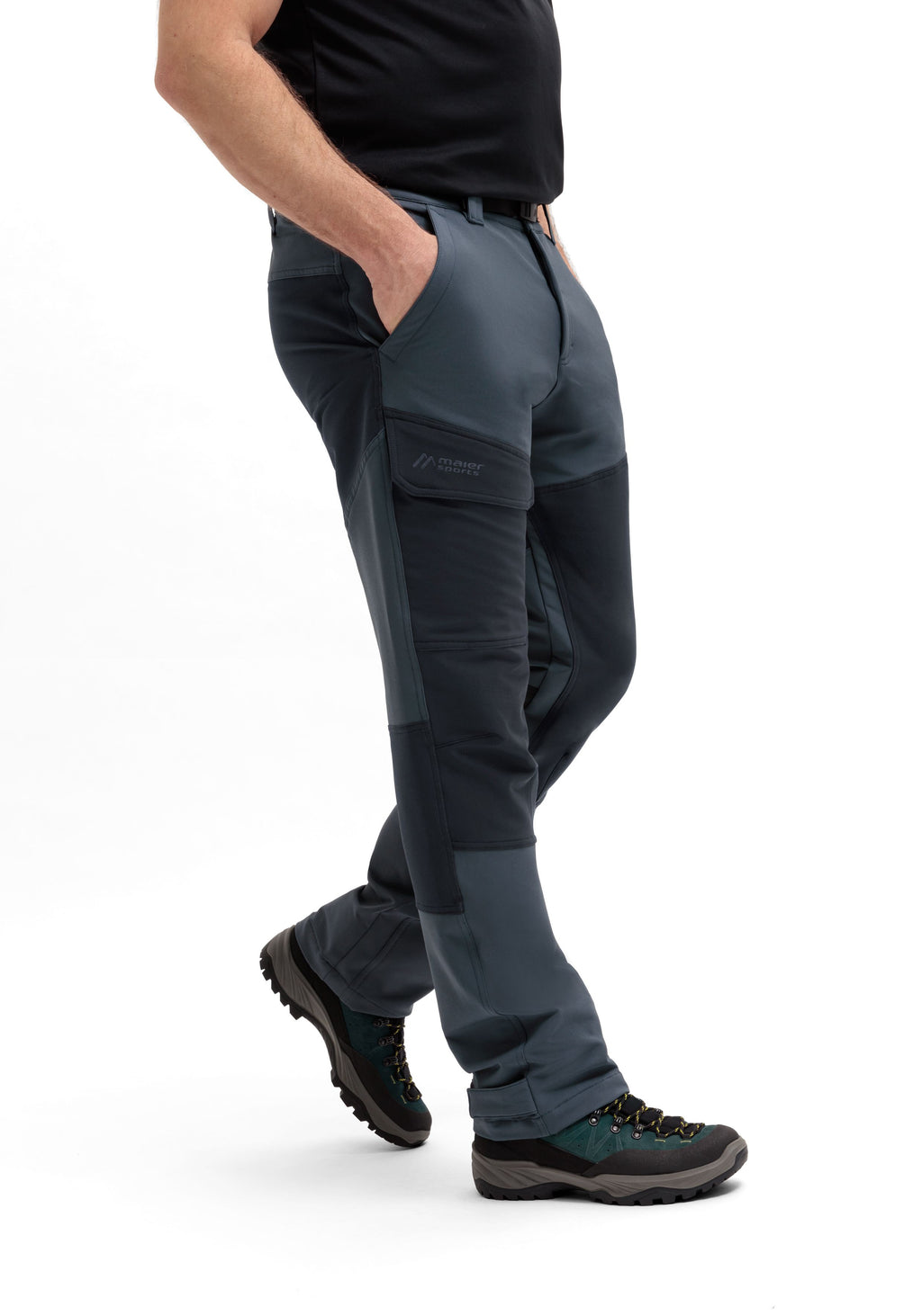 Maier Sports Fleeceflex M Outdoorhose Herren graphite / black - 4