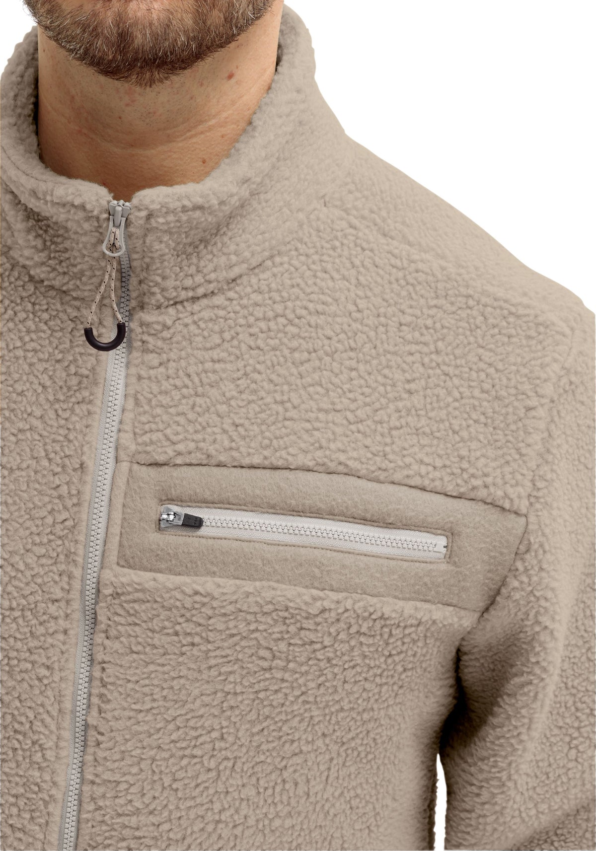 Maier Sports Racka M Fleecejacke Herren feather gray - 2