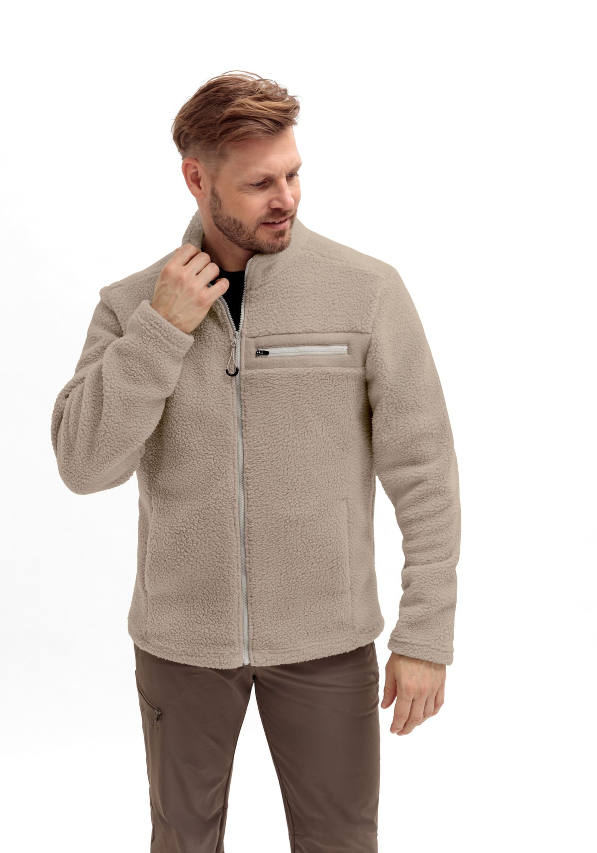 Maier Sports Racka M Fleecejacke Herren feather gray - 4