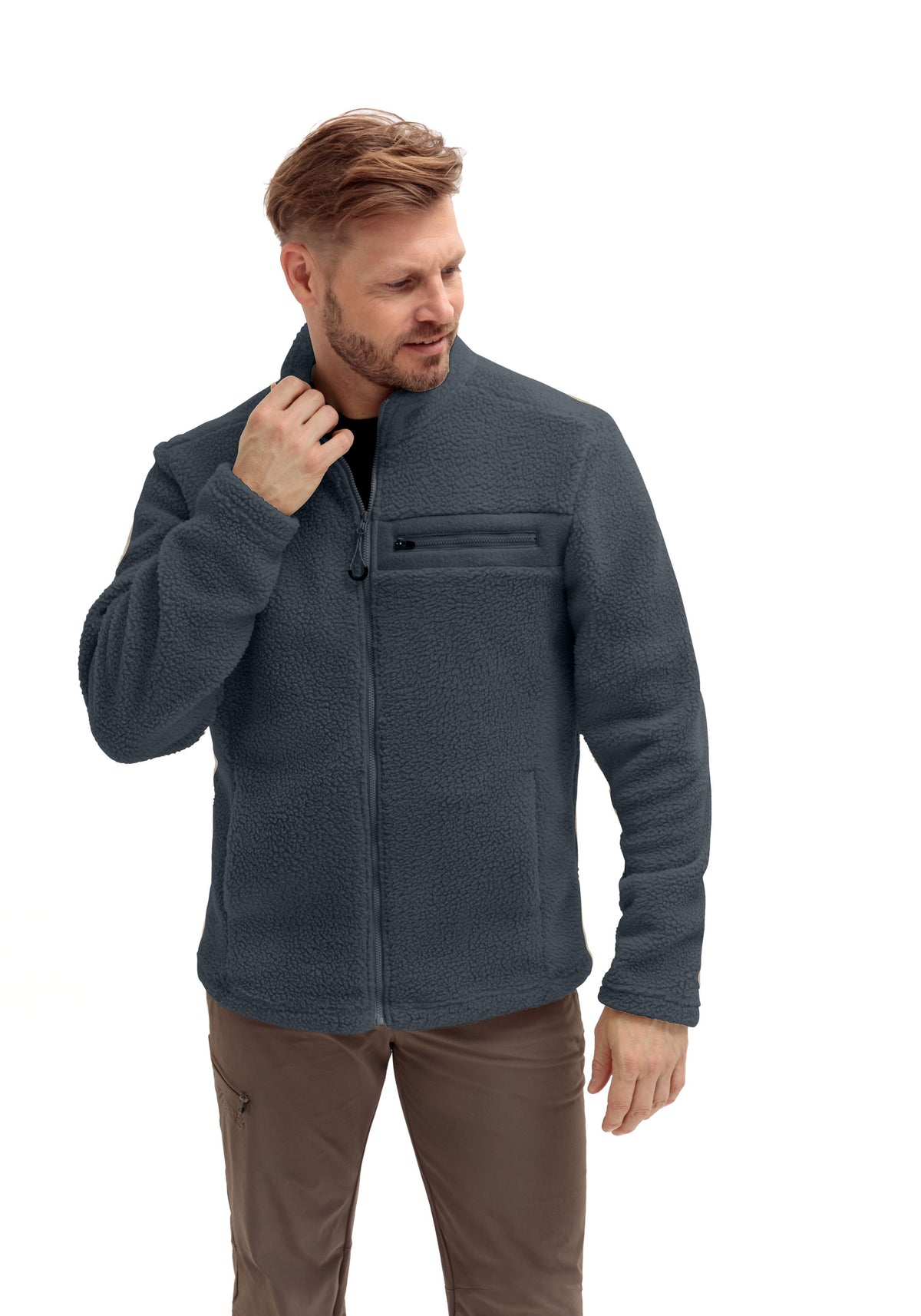 Maier Sports Racka M Fleecejacke Herren graphite - 4
