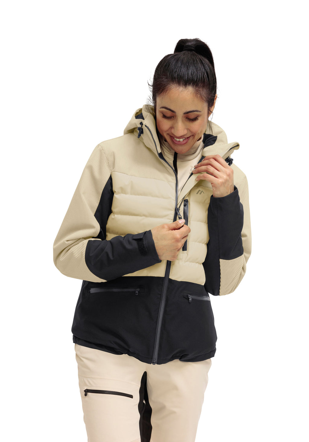 Maier Sports Whiteglam W Skijacke Damen muslin/black - 4