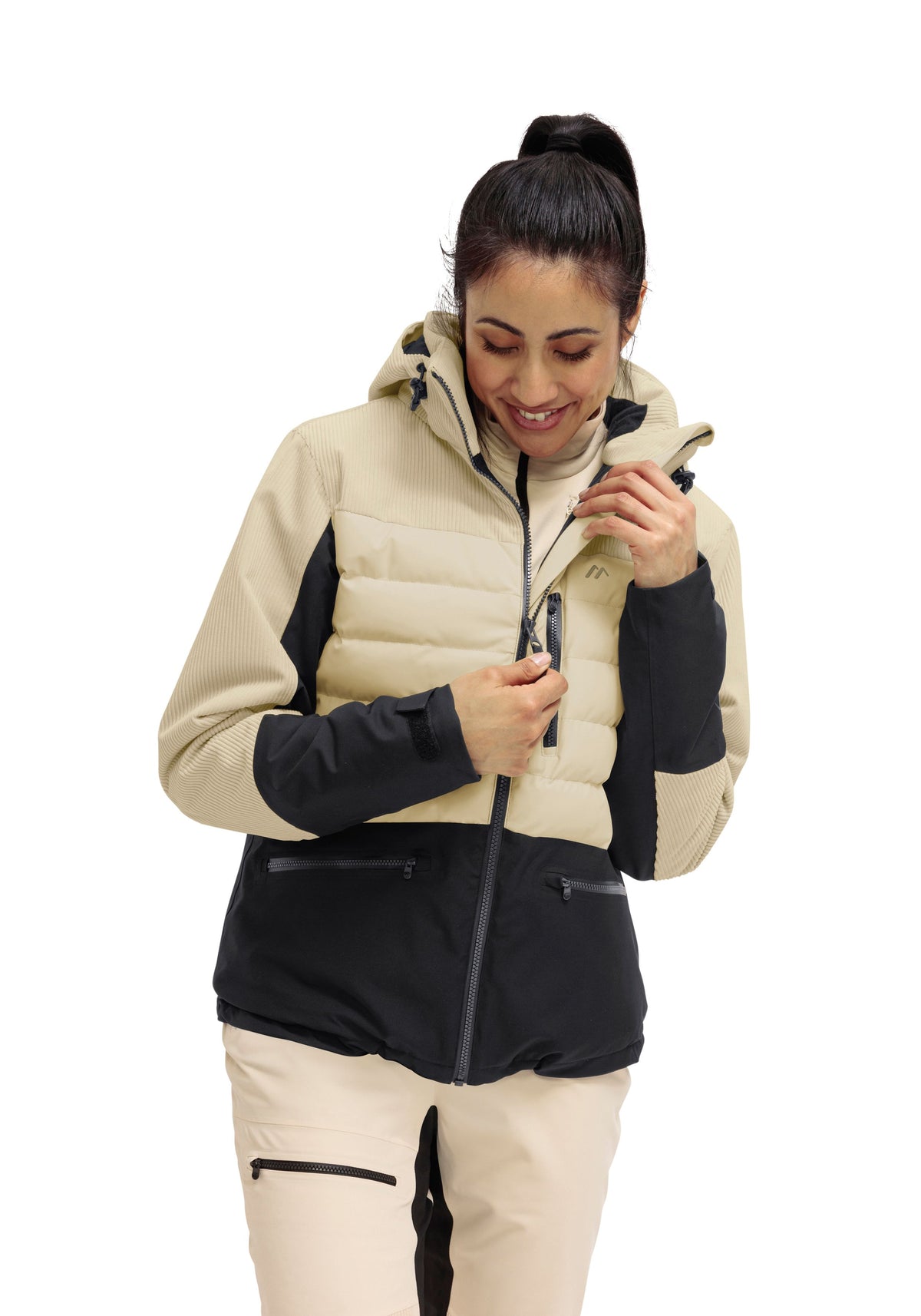 Maier Sports Whiteglam W Skijacke Damen muslin/black - 4