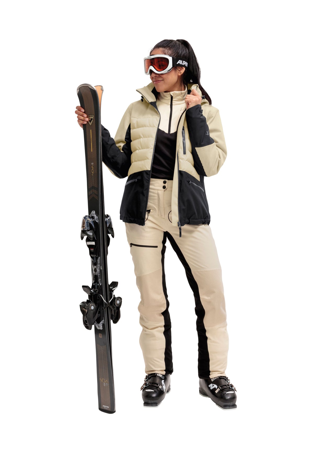 Maier Sports Whiteglam W Skijacke Damen muslin/black - 8