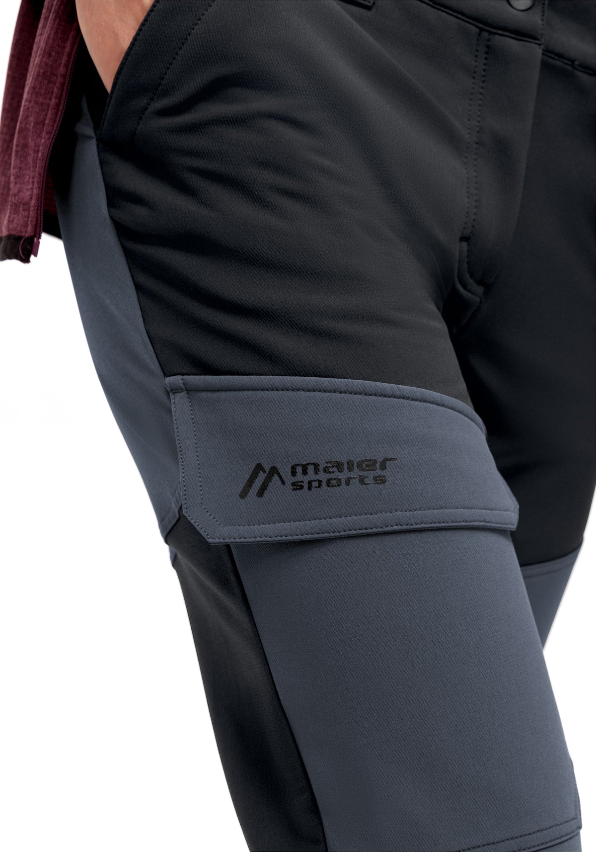 Maier Sports Fleeceflex W Outdoorhose Damen black/graphite - 5