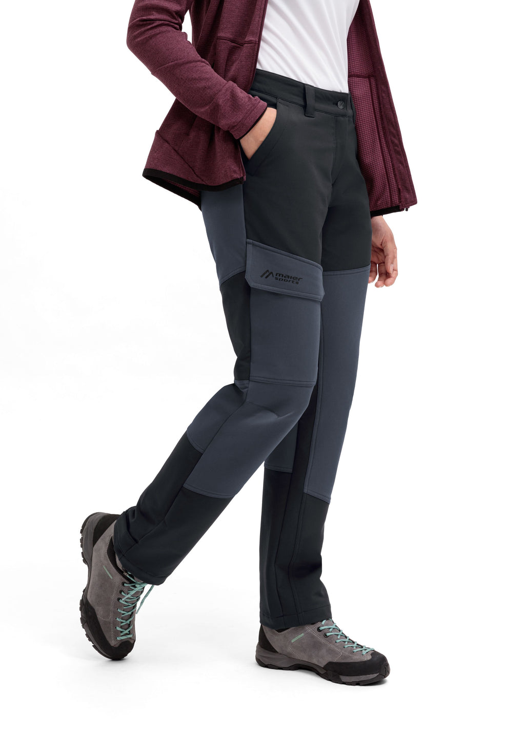 Maier Sports Fleeceflex W Outdoorhose Damen black/graphite - 4