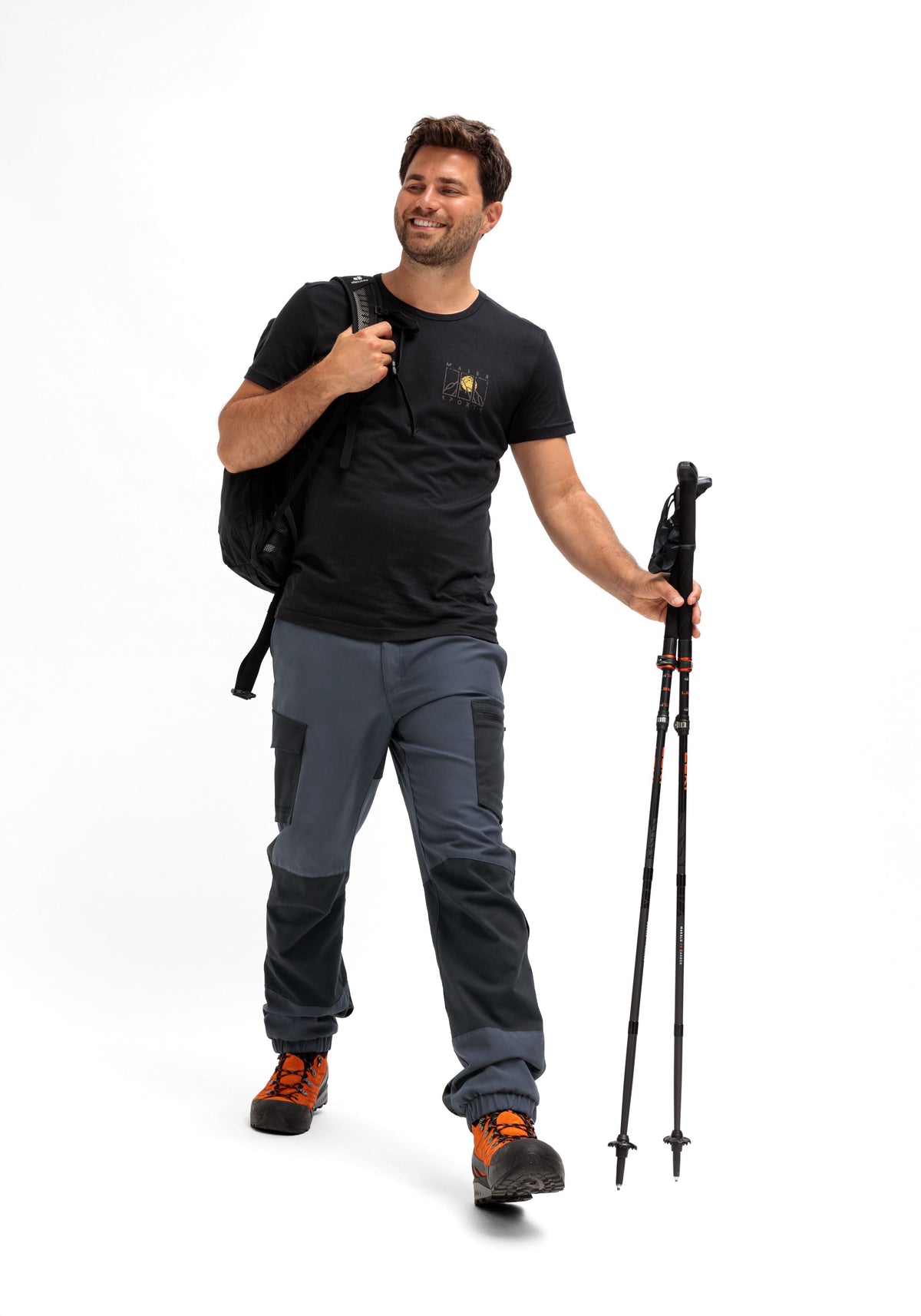 Maier Sports Stoneflex M Outdoorhose Herren graphite / black - 8