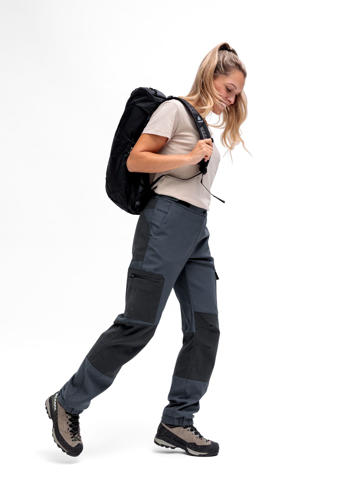 Maier Sports Stoneflex W Outdoorhose Damen graphite / black - 8