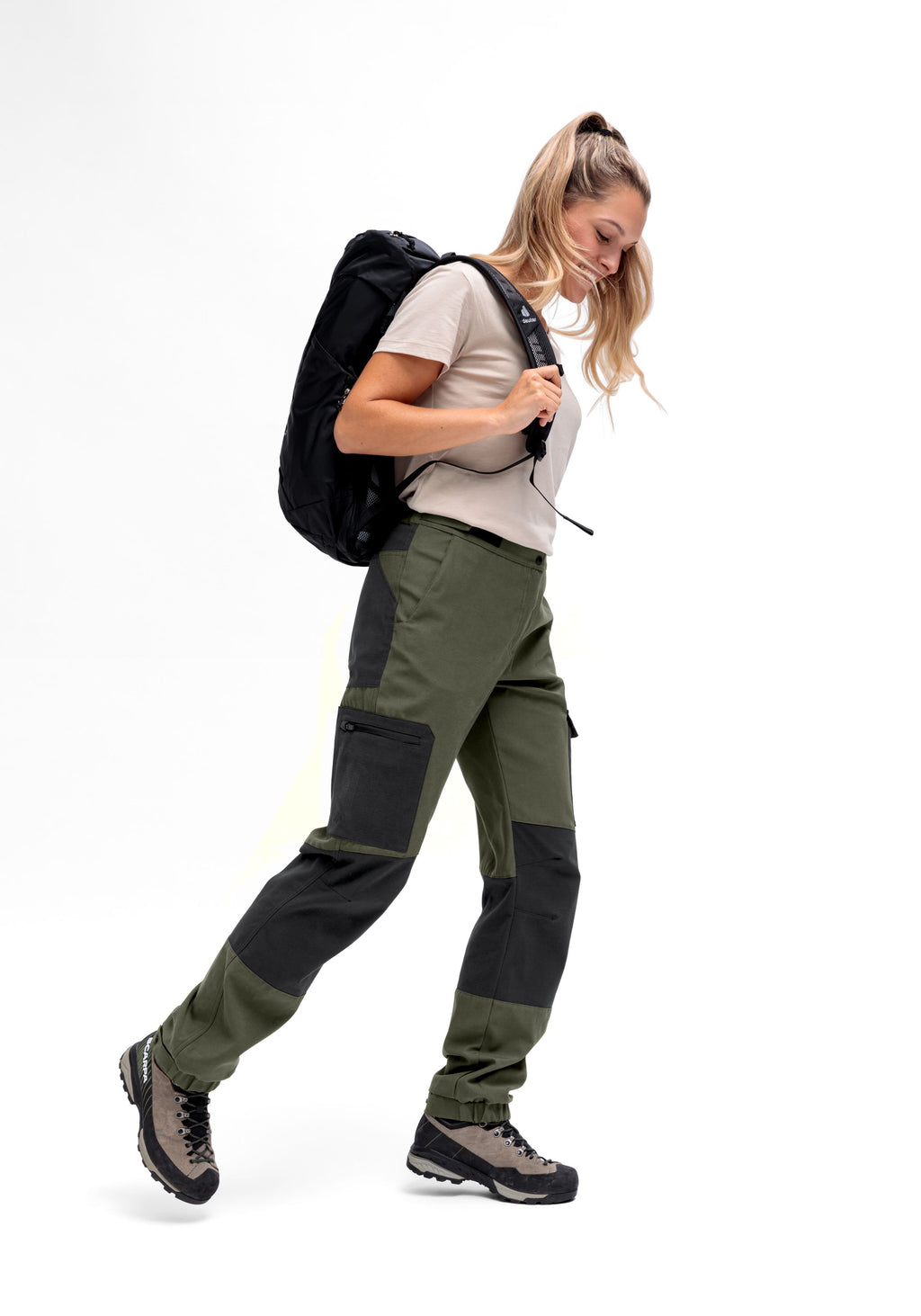 Maier Sports Stoneflex W Outdoorhose Damen green goose/black - 6