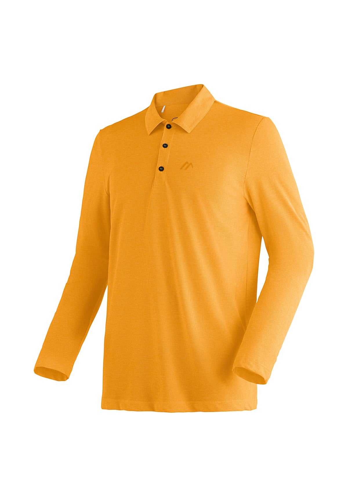 Maier Sports Long Pique Polo M Poloshirt Herren orange glow