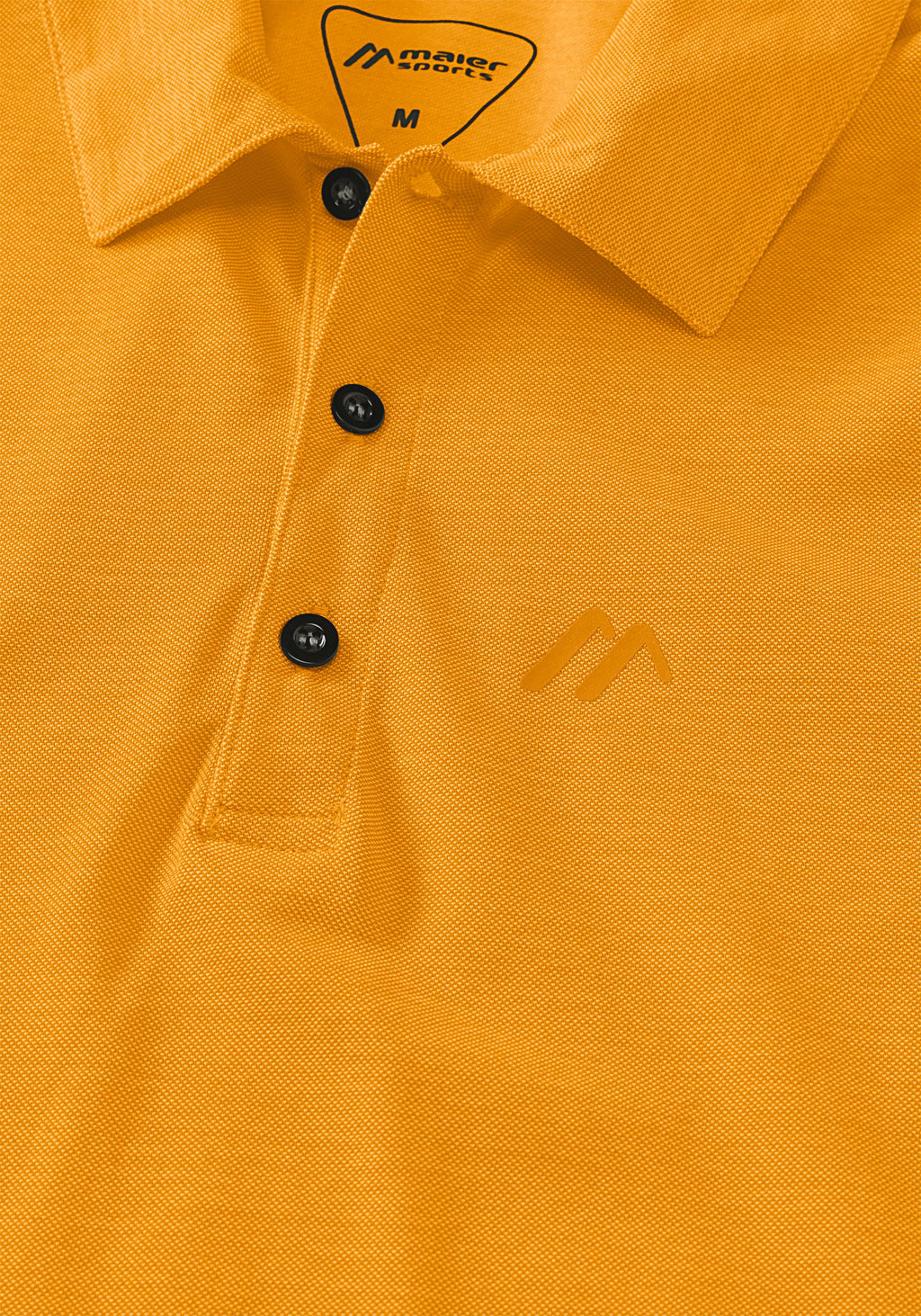 Maier Sports Long Pique Polo M Poloshirt Herren orange glow - 2