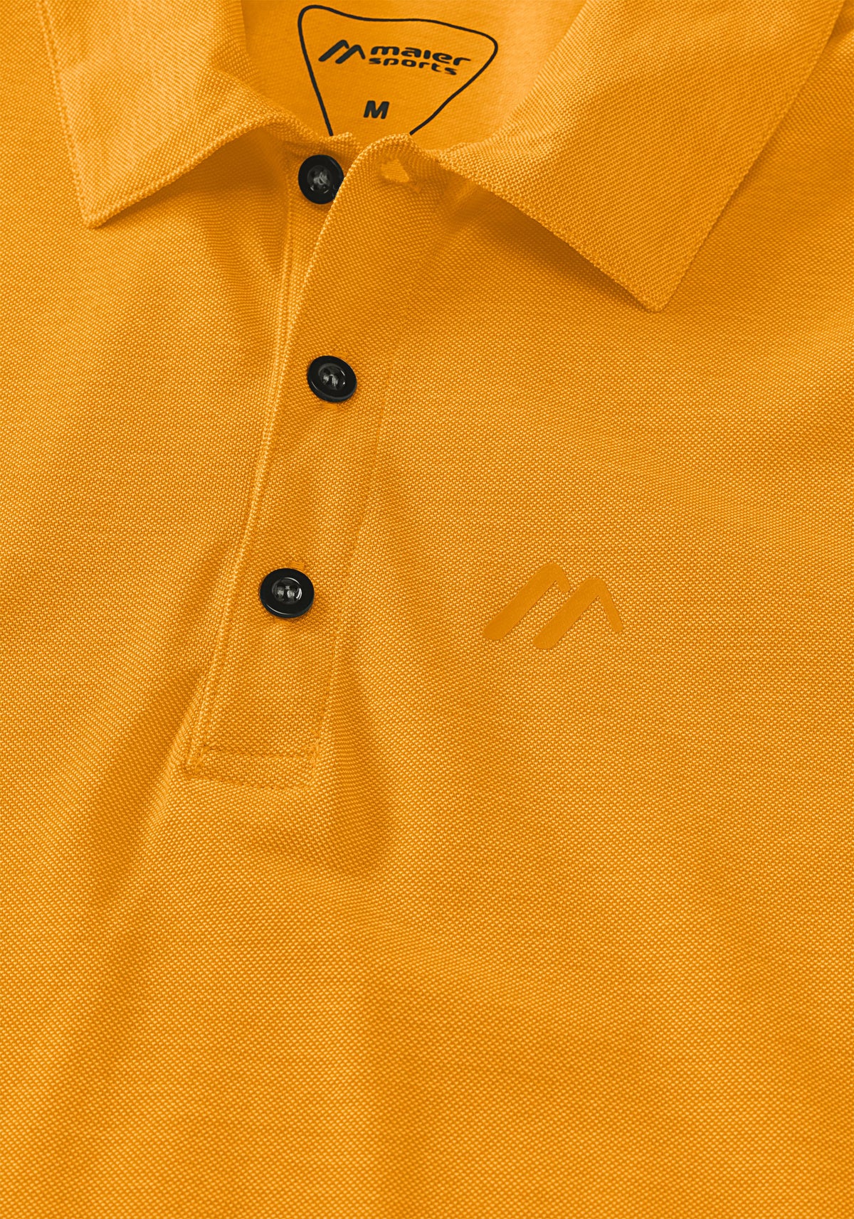 Maier Sports Long Pique Polo M Poloshirt Herren orange glow - 2