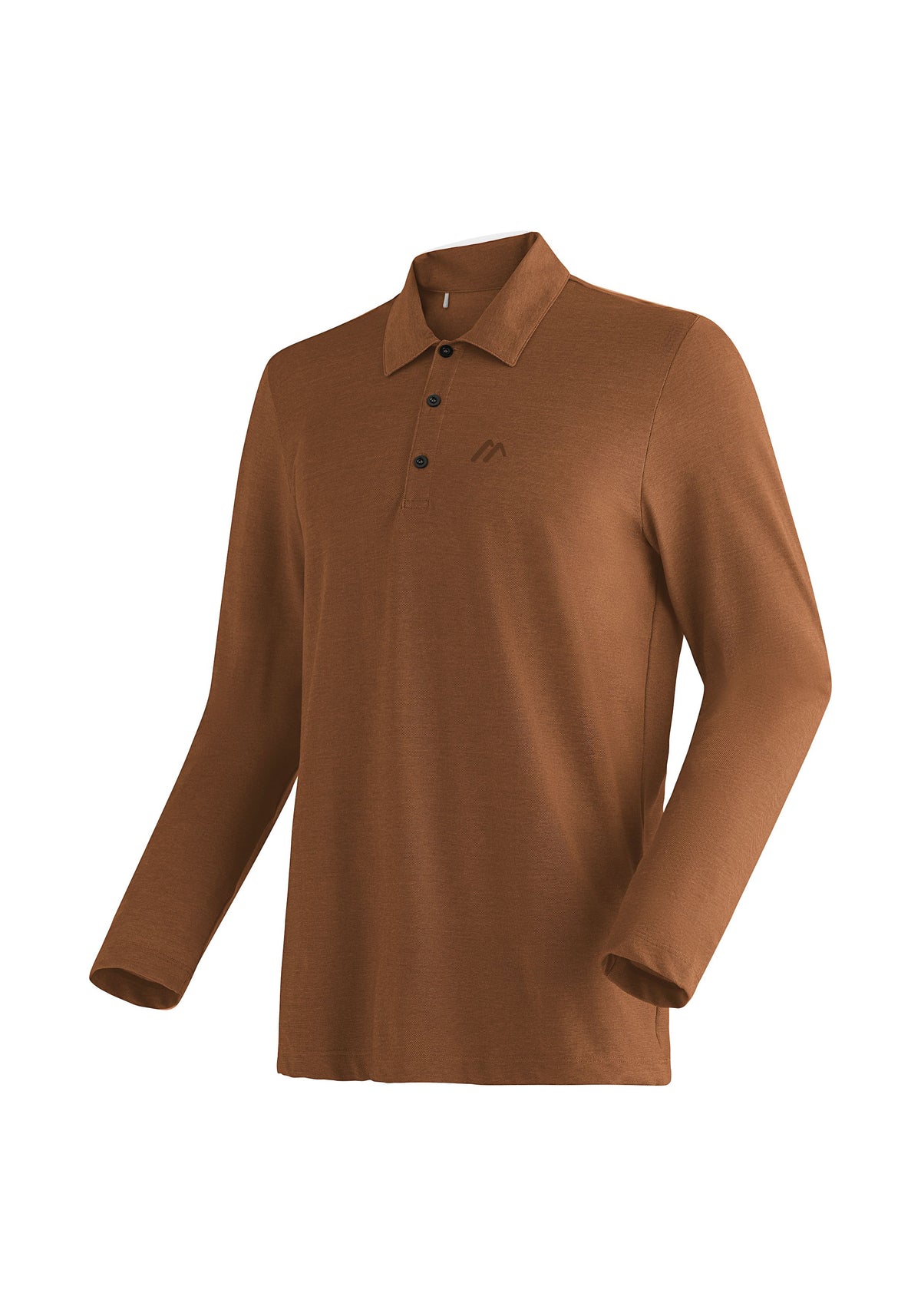 Maier Sports Long Pique Polo M Poloshirt Herren rustic amber