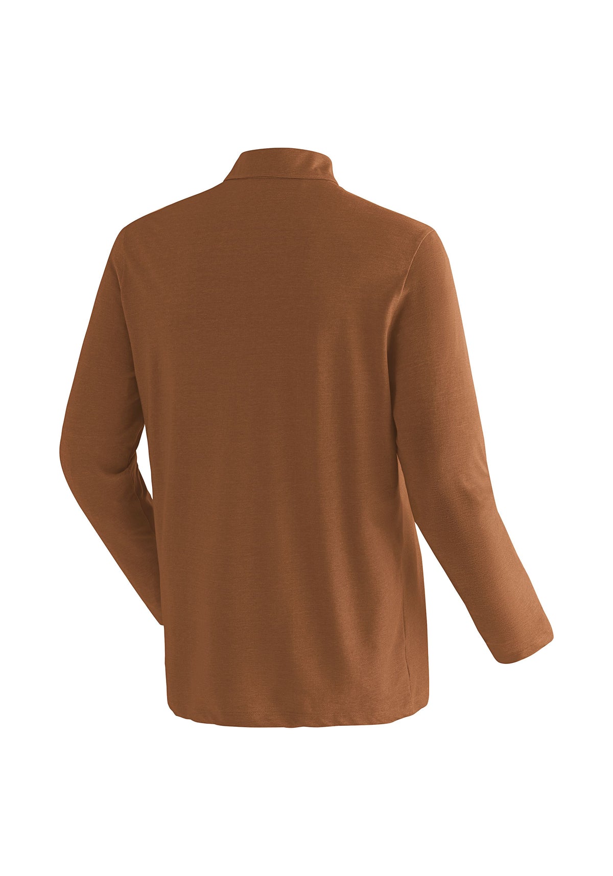 Maier Sports Long Pique Polo M Poloshirt Herren rustic amber - 3