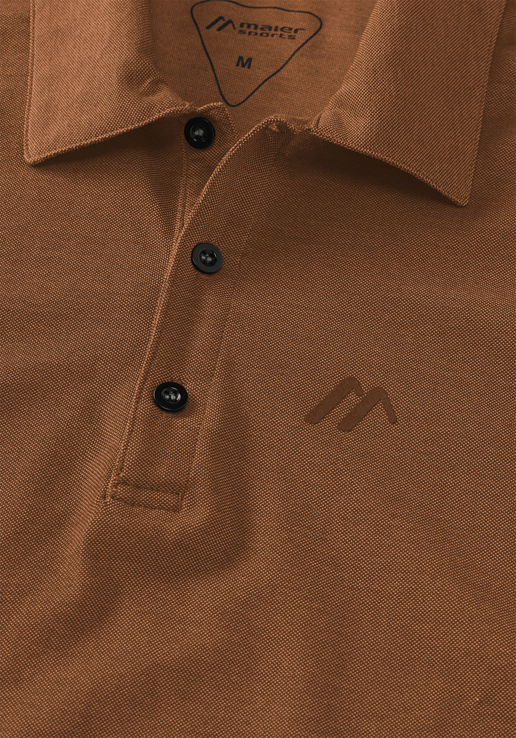 Maier Sports Long Pique Polo M Poloshirt Herren rustic amber - 2