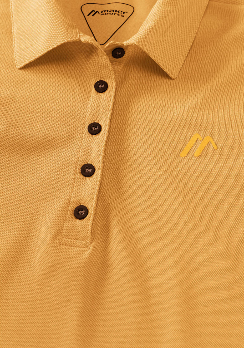Maier Sports Long Piquee Polo W Poloshirt Damen hollywood gold - 2