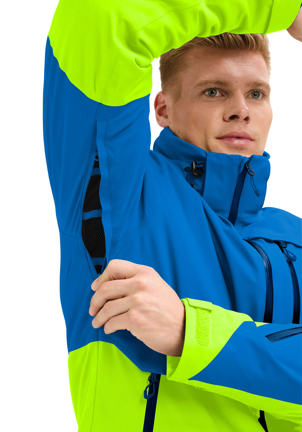Maier Sports Lipno Skijacke Herren imperial blue/new bud - 2