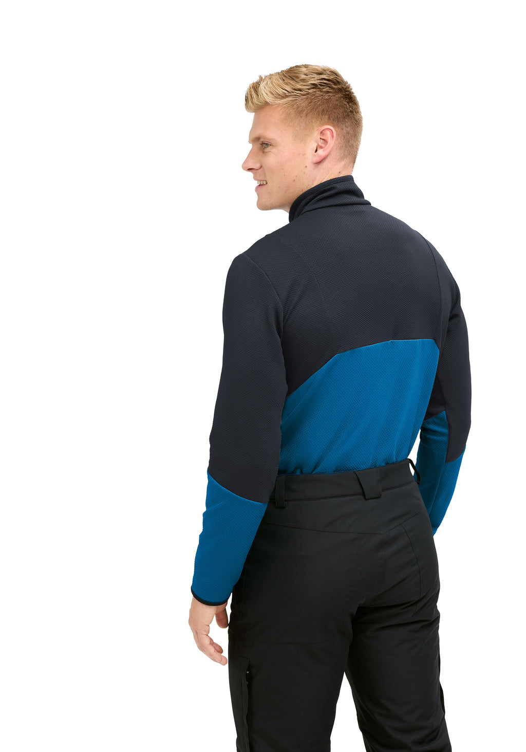 Maier Sports Lipno HZ M Midlayer Herren black/imperial bl - 5