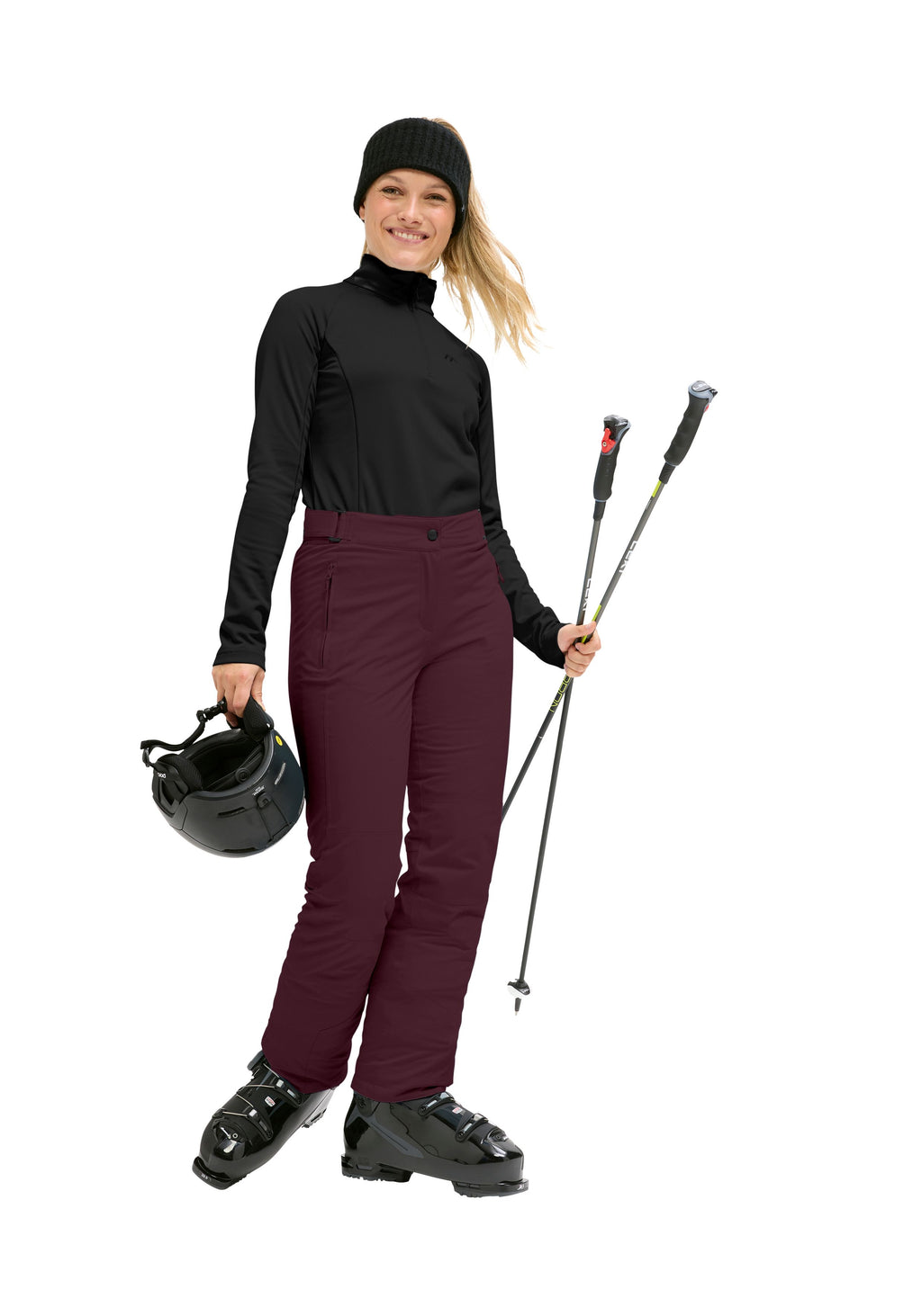 Maier Sports Vroni slim 2.1 Skihose Damen ash - 7