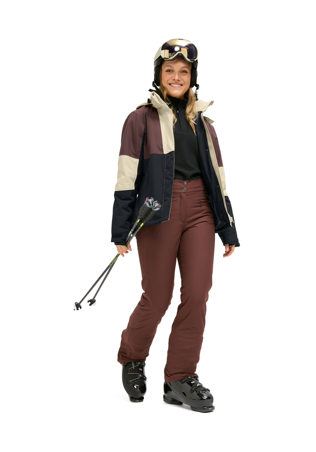 Maier Sports Rogla Skijacke Damen ash/muslin/black - 8