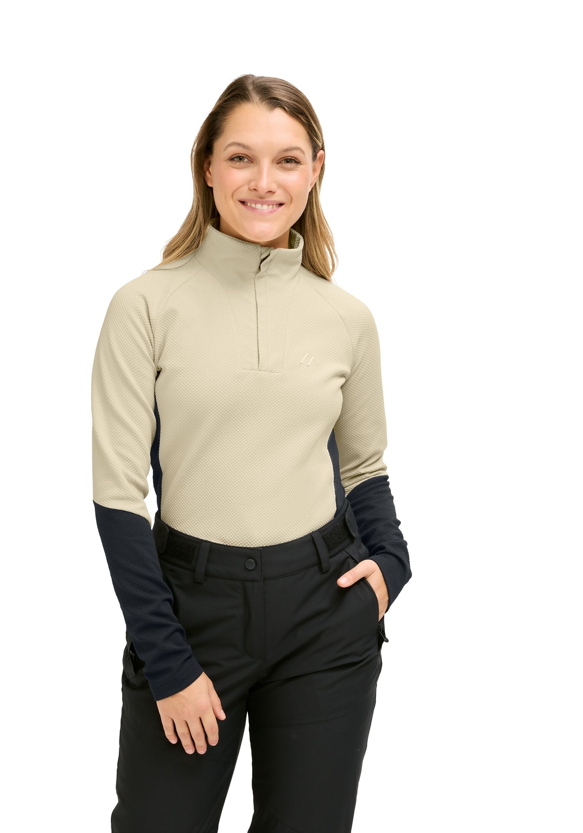Maier Sports Rogla HZ W Midlayer Damen muslin/black - 4