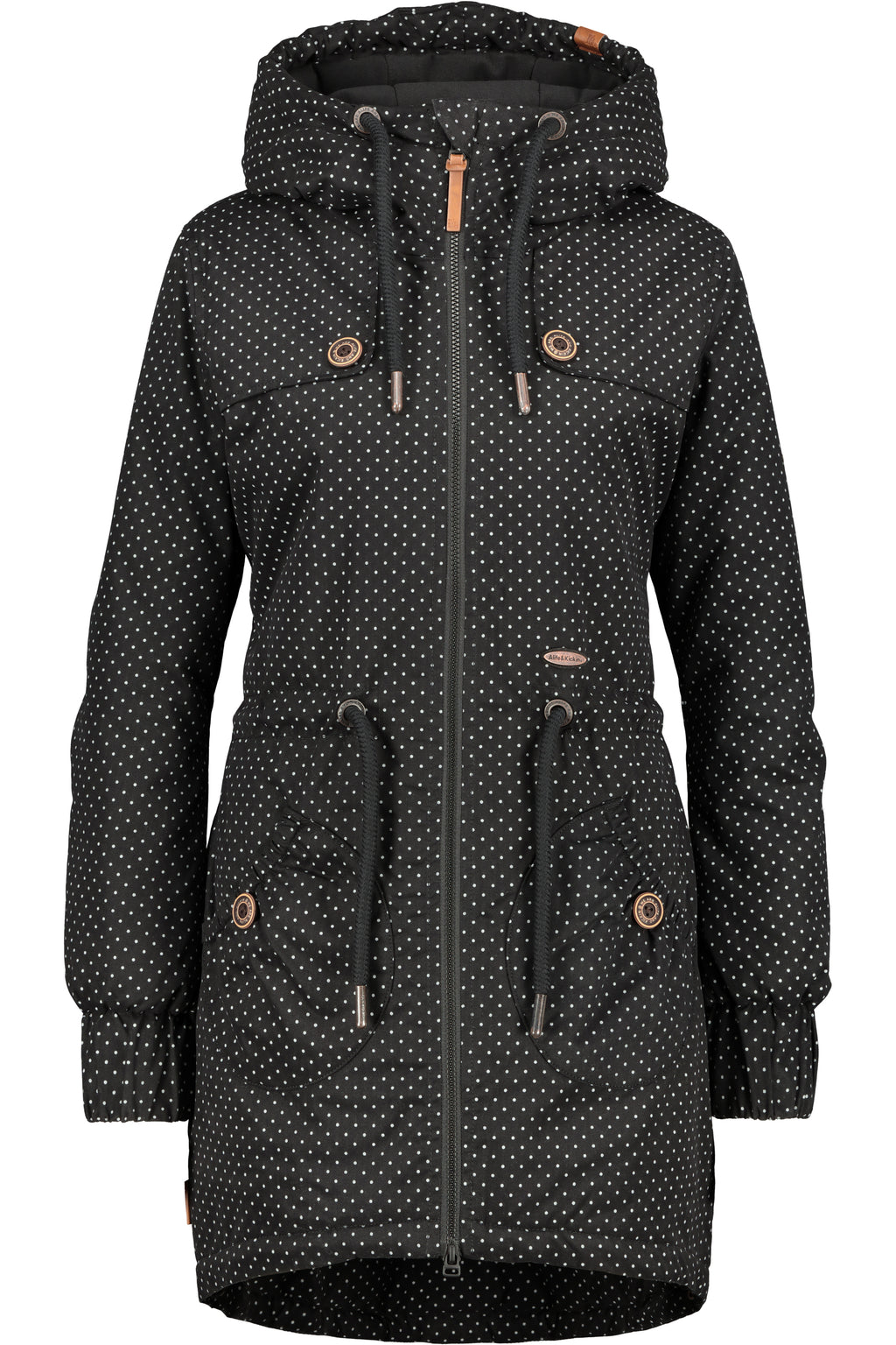 ALIFE & KICKIN Damen Parka CharlotteAK gepunktet Schwarz gepunktet (moonless dots) - 6