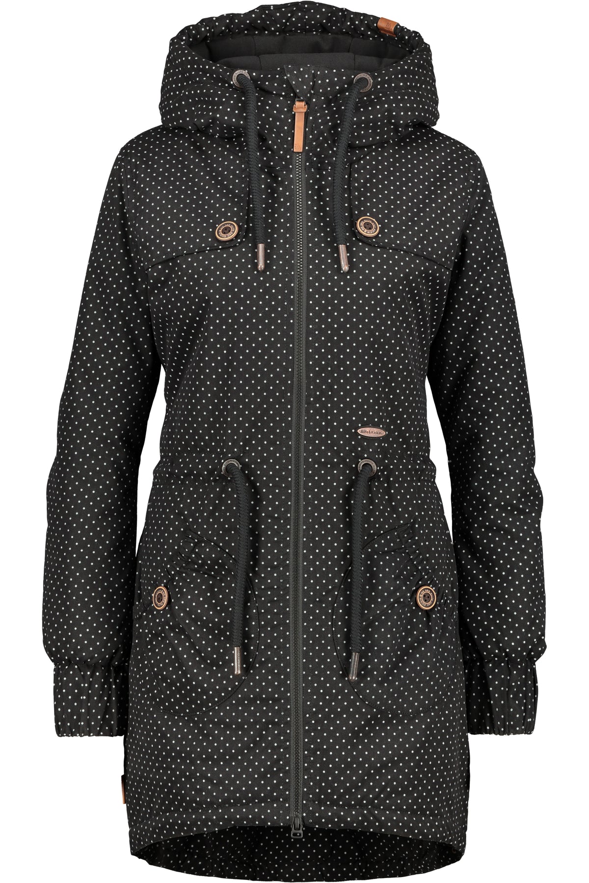 ALIFE & KICKIN Damen Parka CharlotteAK gepunktet Schwarz gepunktet (moonless dots) - 6