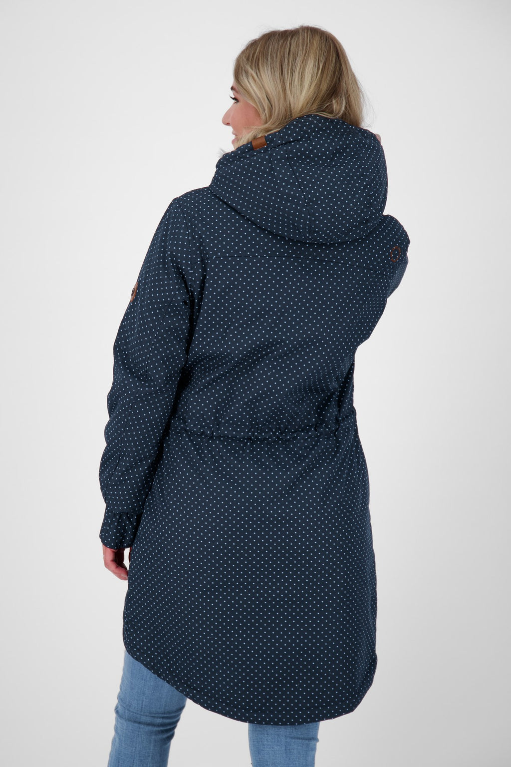 ALIFE & KICKIN Damen Parka CharlotteAK gepunktet Marine gepunktet (marine dots) - 3