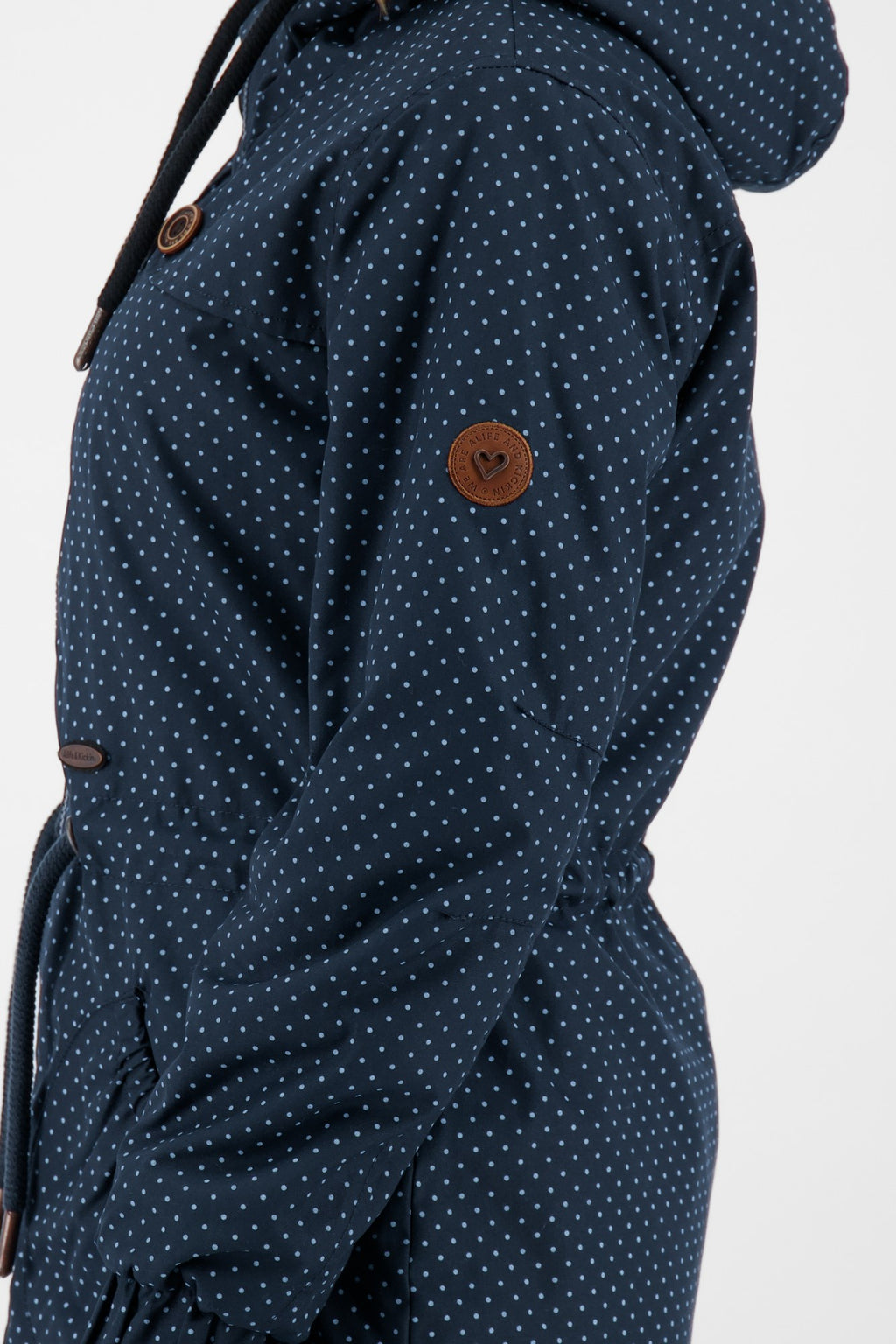 ALIFE & KICKIN Damen Parka CharlotteAK gepunktet Marine gepunktet (marine dots) - 4
