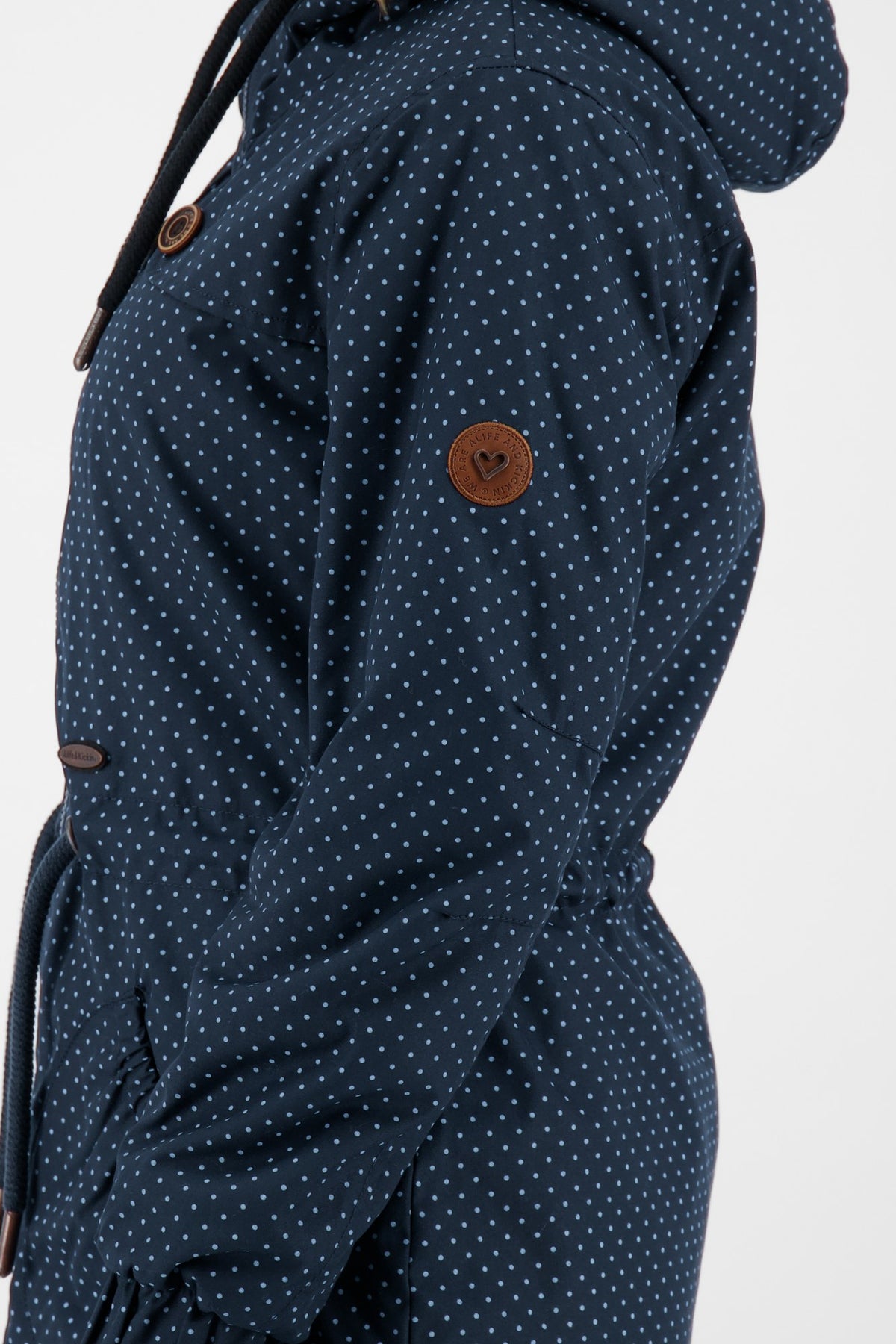 ALIFE & KICKIN Damen Parka CharlotteAK gepunktet Marine gepunktet (marine dots) - 4