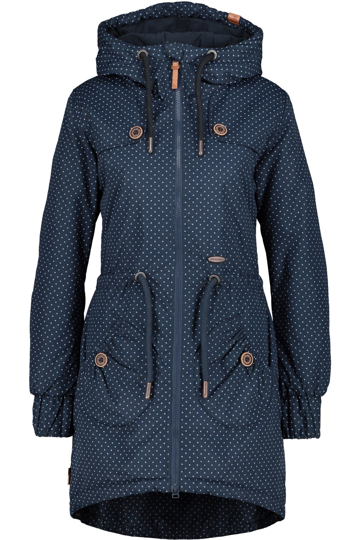 ALIFE & KICKIN Damen Parka CharlotteAK gepunktet Marine gepunktet (marine dots) - 6
