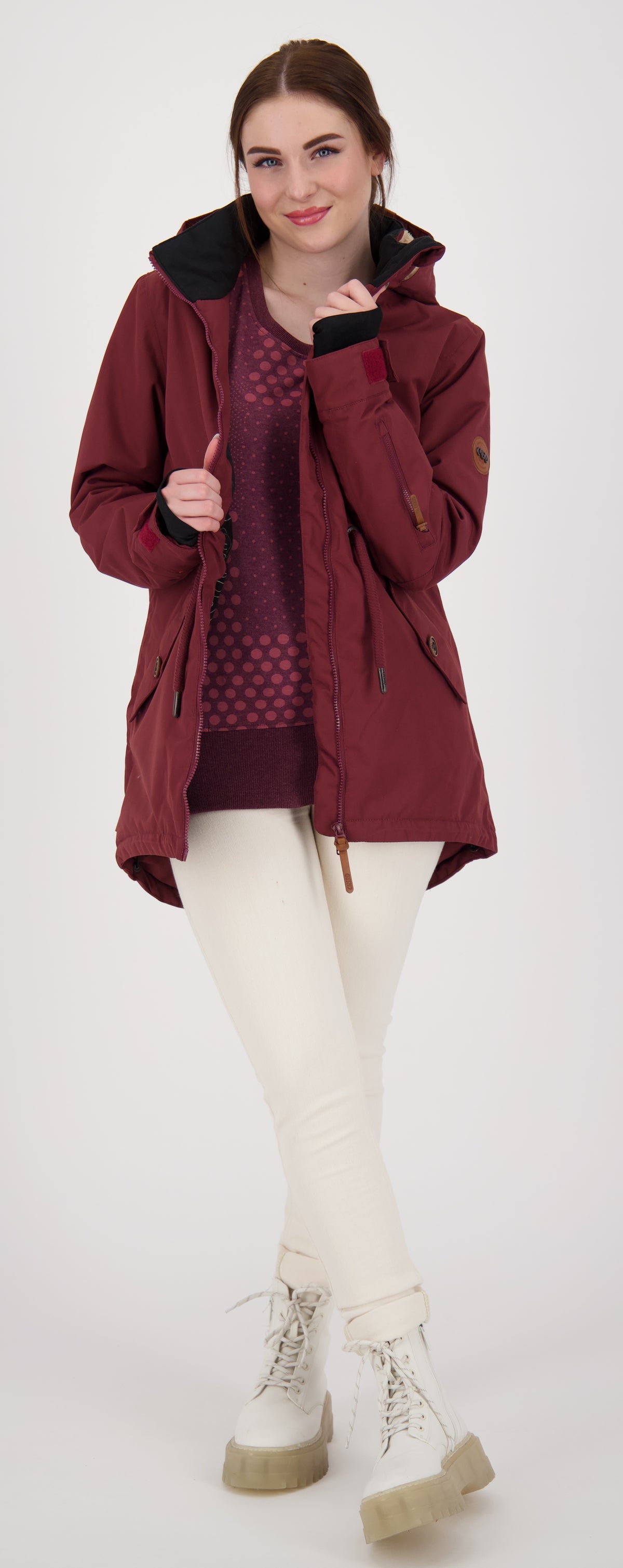 CNSRD Damen Funktionsparka Charlotta Grape