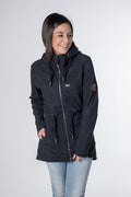CNSRD Damen Softshellparka Charlotte D Black print