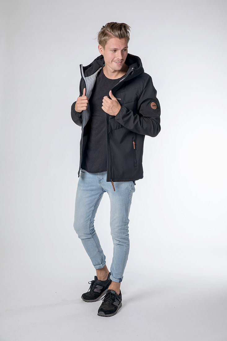 CNSRD Herren Softshelljacke Leon Black