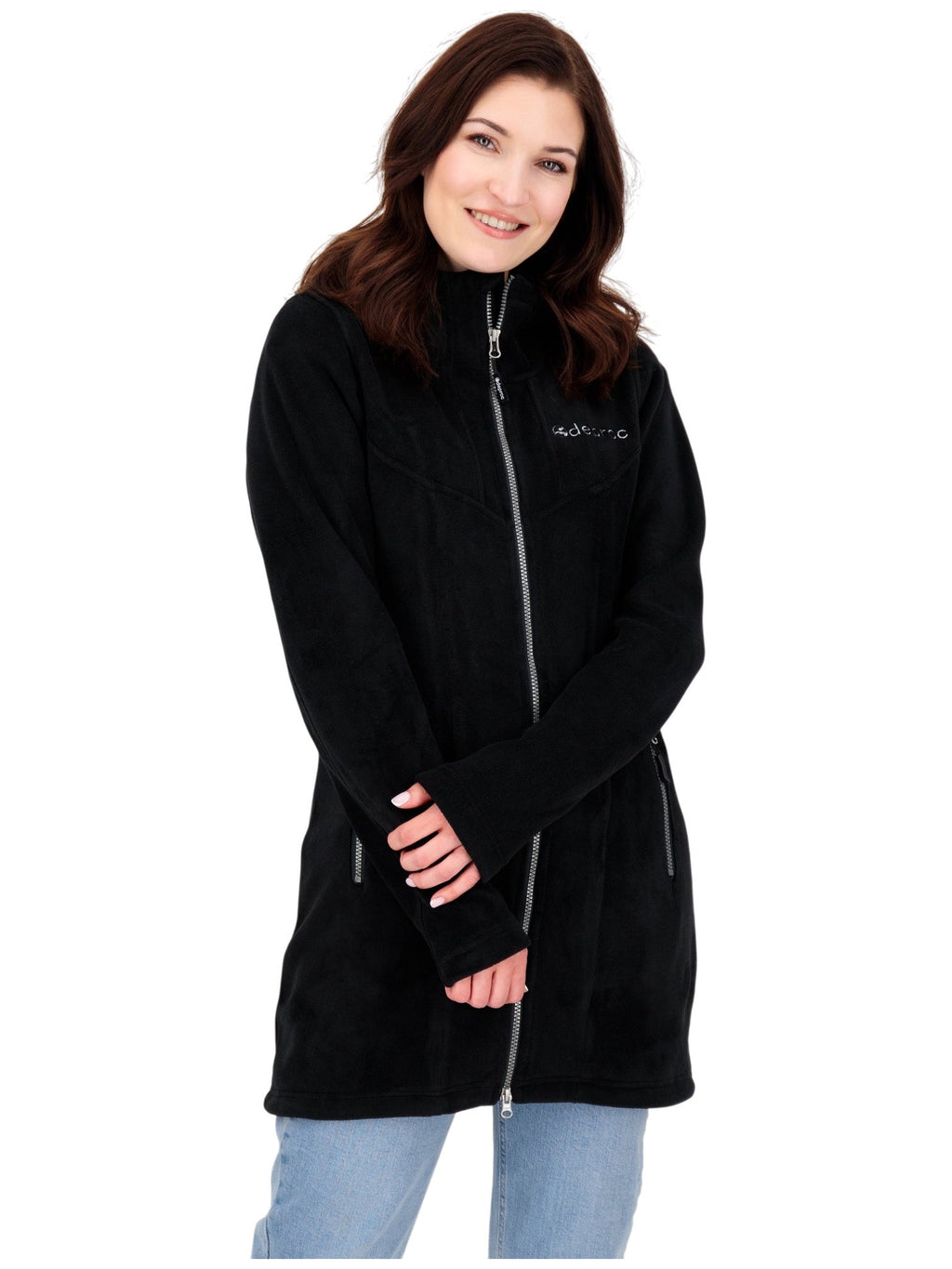 DEPROC Fleecemantel WAWA PEAK Schwarz